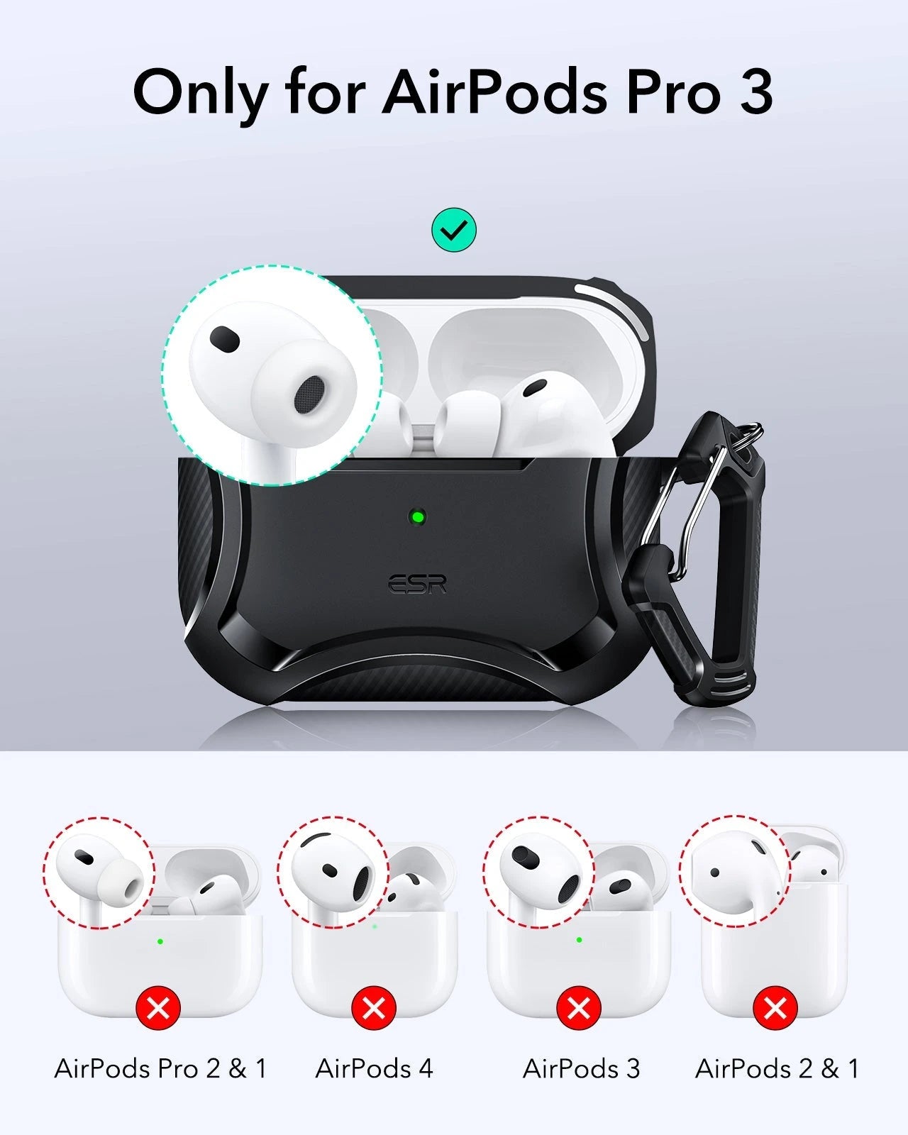 25W Foldable 3-in-1 Charger & Cyber Tough AirPods Pro 3 MagSafe