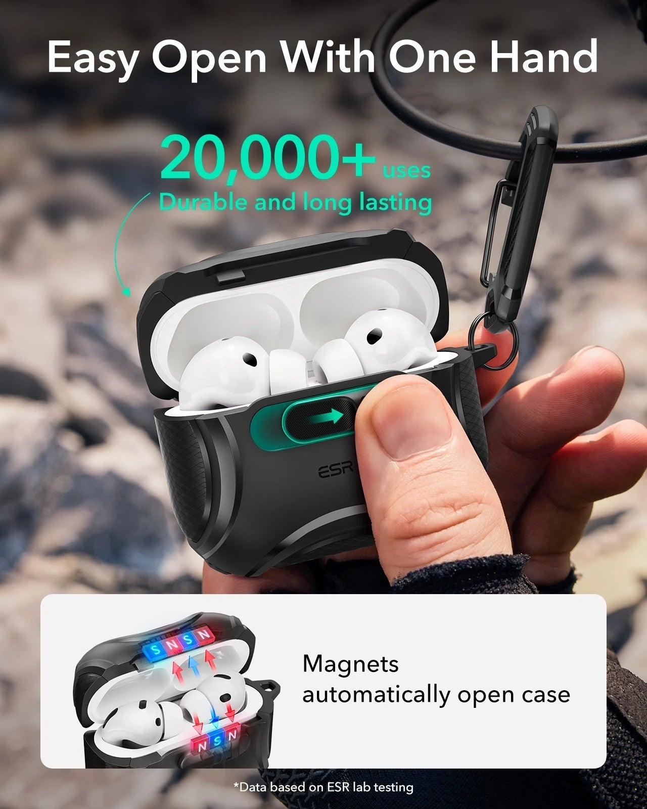25W 3-in-1 Foldable Charger & AirPods Pro 3 FlickLock Case | ESR