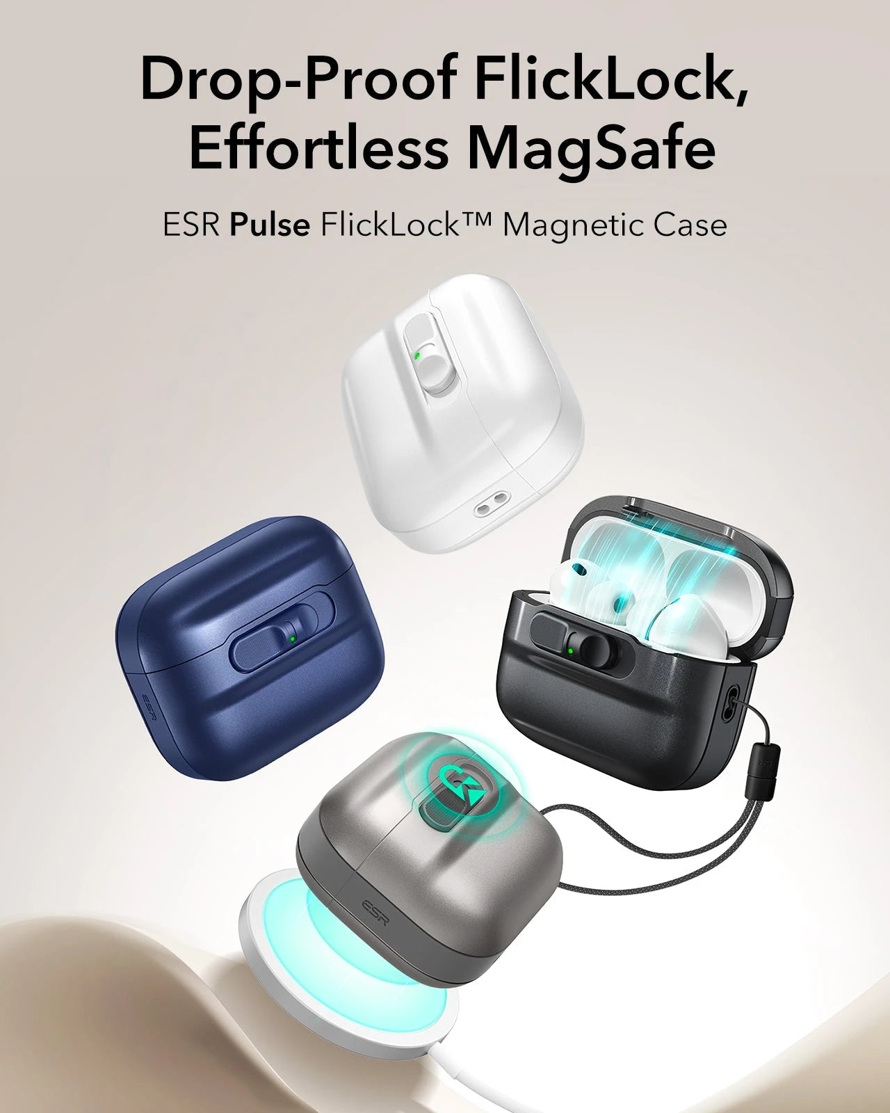 3-in-1 Foldable AirPods Pro 3 Wireless Charger and Pluse Case|ESR