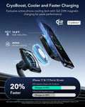 25W CryoBoost Foldable 3-in-1 Magnetic Charger and Car Charger (Air Vent)  Bundle– EU Plug-Black ESR ESR
