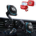 25W CryoBoost Magnetic Car Charger and AirPods Pro 3 FlickLock Case Bundle - Black&Dark Red