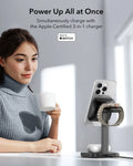 3-in-1 Watch Wireless Charging Set (HaloLock) - Black - US-Plug