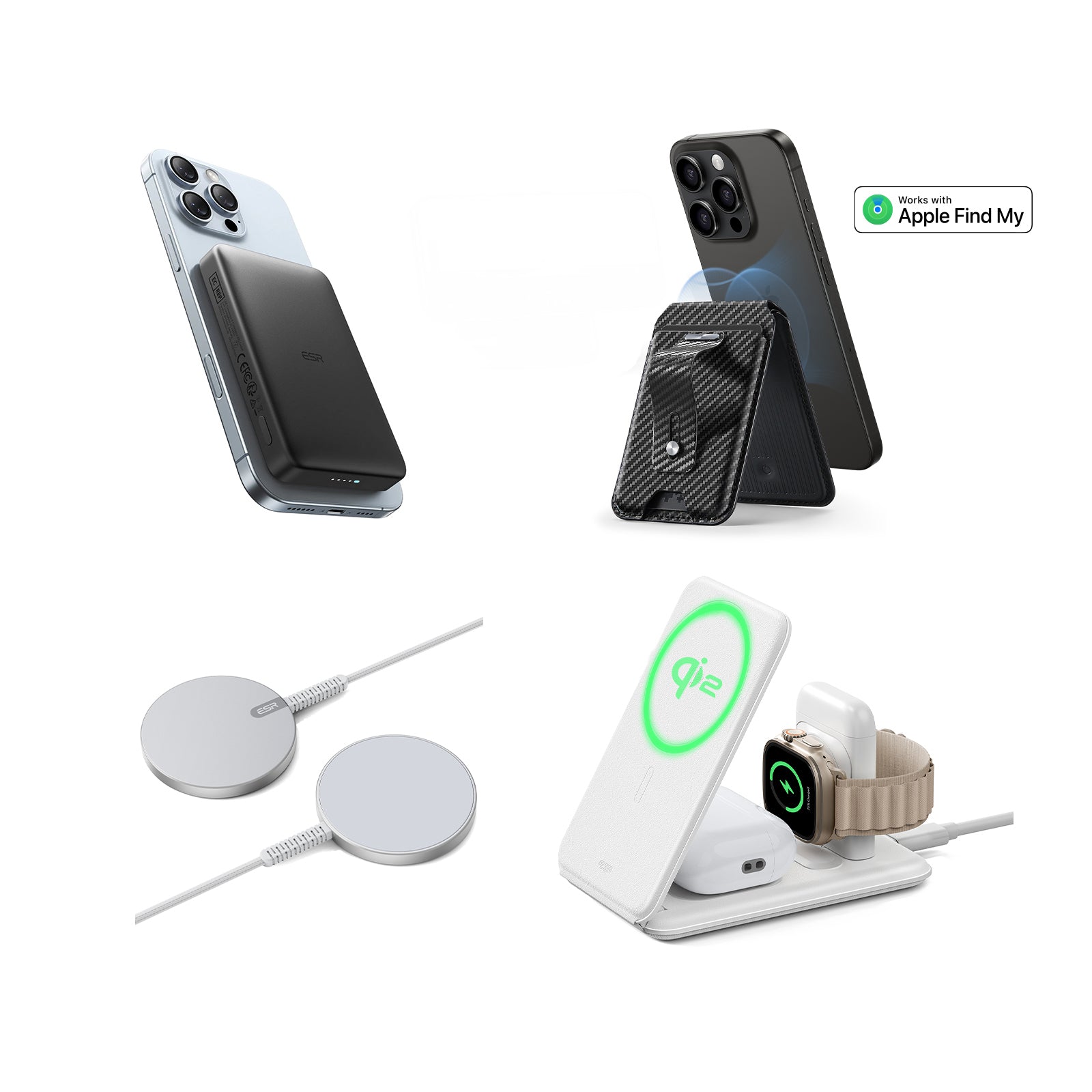 MagSafe Travel Charging Bundle with Find My Wallet - US Plug ESR ESR