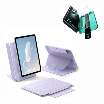 iPad Pro 13" (M5) 2025 AirStance Magnetic Protection Bundle - Purple