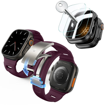 ESR Pack ultime Bracelet Equinox pour Apple Watch - Red Band / Black Case