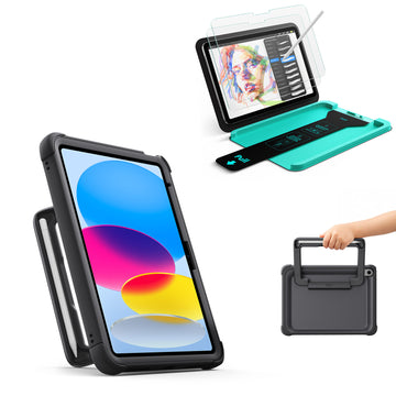 iPad 11" (A16) 2025 Kinder-Schreib- & Schutz-Bundle - Black