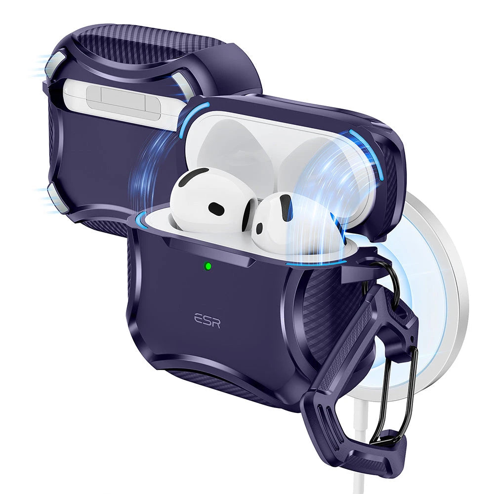 AirPods 5 Cyber Tough Magnetic Case - Purple ESR ESR