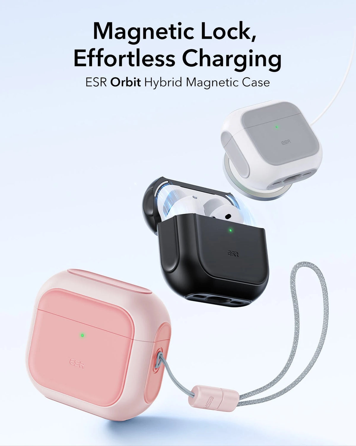 AirPods 5 Orbit Hybrid Magnetic Case - Pink ESR ESR