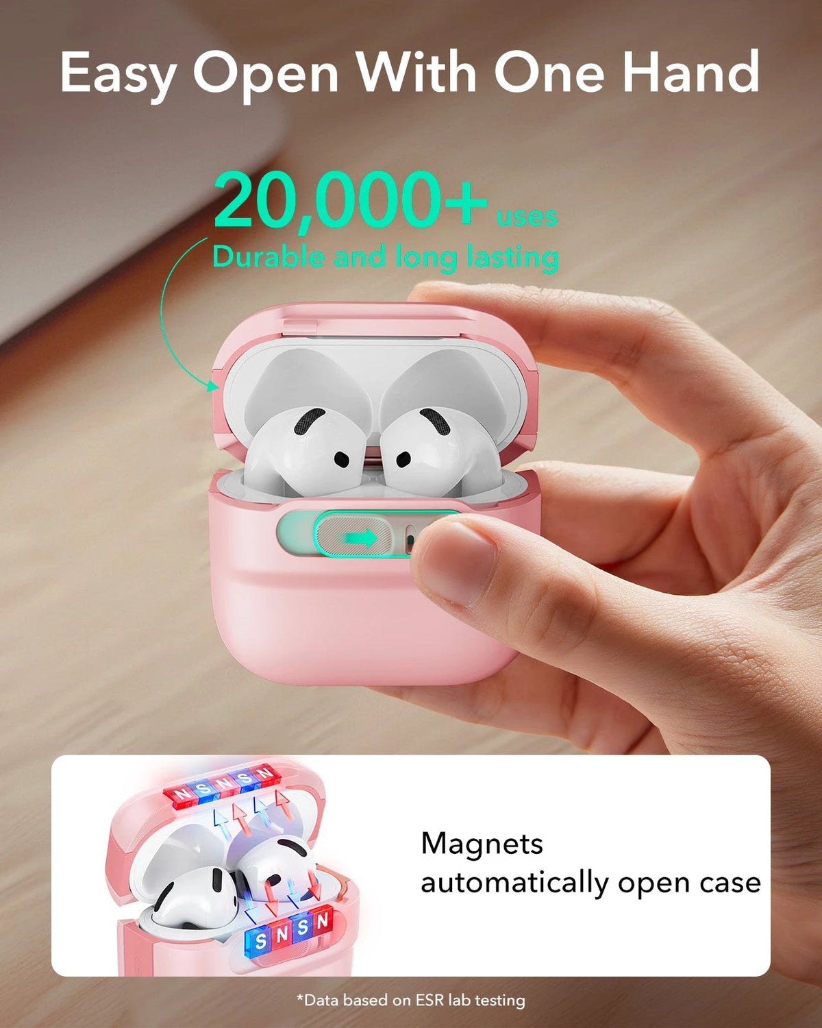 AirPods 5 Pulse FlickLock Magnetic Case - Pink ESR ESR
