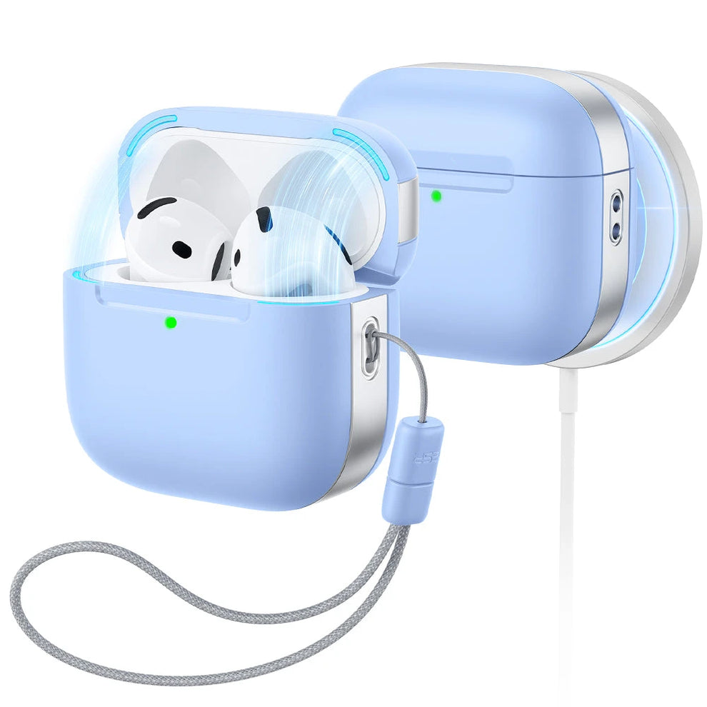 Light Blue ESR Pulse Lite magnetic case for AirPods 5