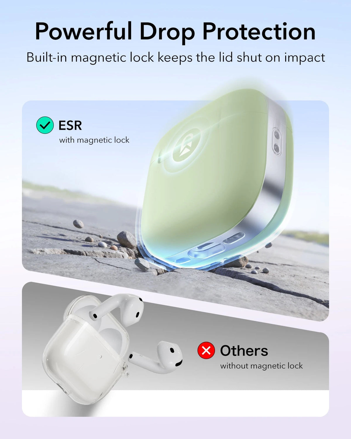 AirPods 5 Pulse Lite Magnetic Case - Light Green ESR ESR
