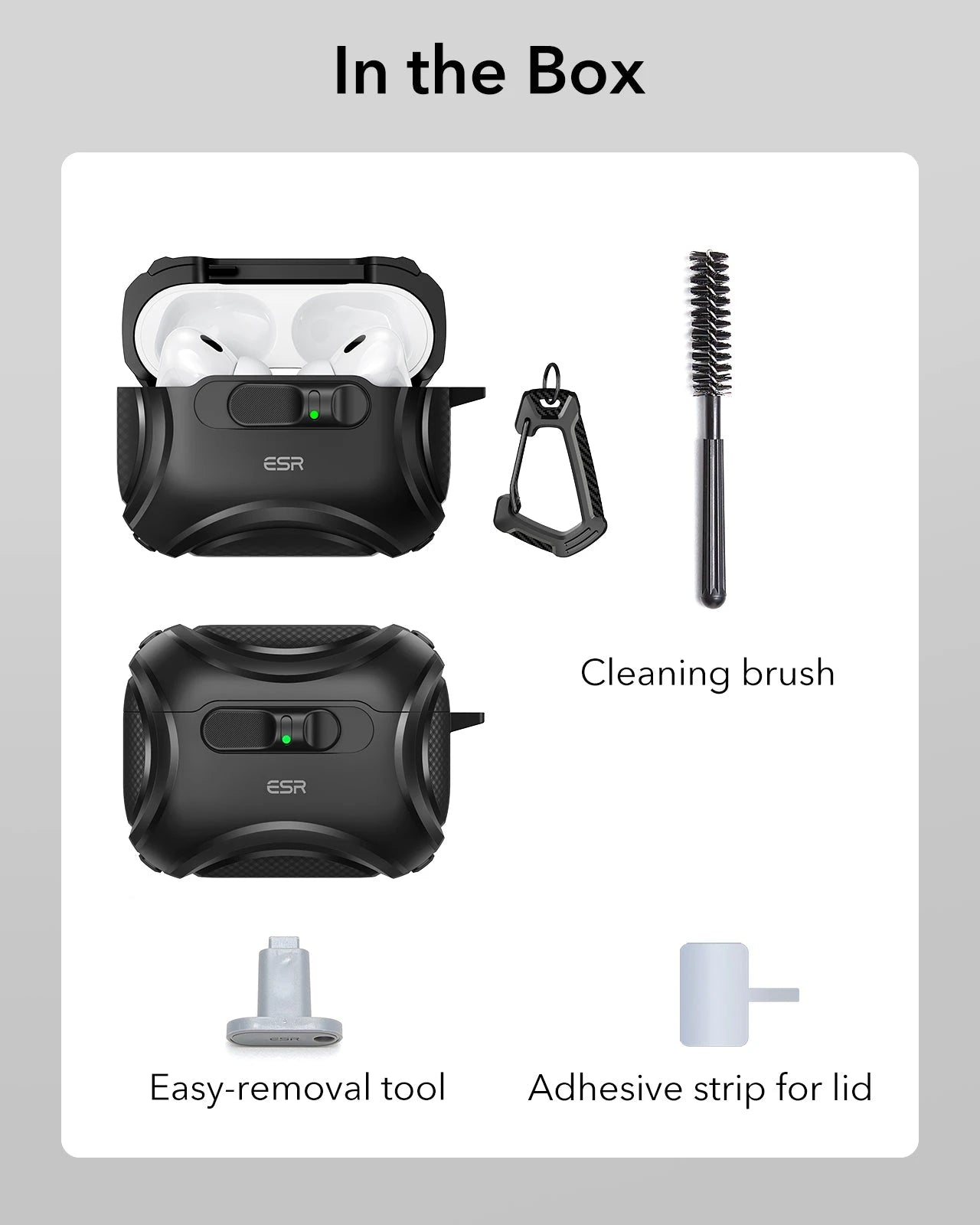 Black Charging Case for Apple AirPods Pro 3 with Secure FlickLock |ESR