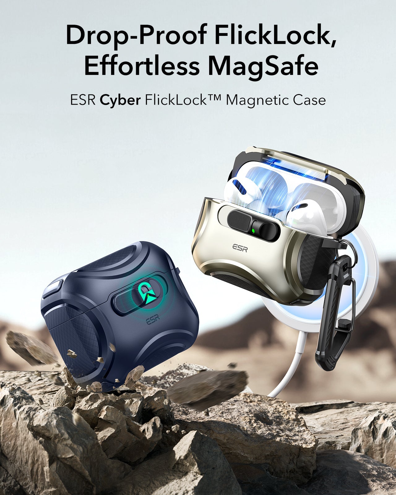 ESR AirPods Pro 3 Cyber FlickLock Charging Case