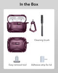 AirPods Pro 3 Cyber FlickLock Magnetic Case - Burgundy ESR ESR