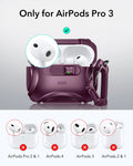 AirPods Pro 3 Cyber FlickLock Magnetic Case - Burgundy ESR ESR