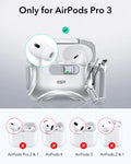 Cyber FlickLock Charging Case for AirPods Pro 3 Gray