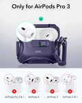 Cyber FlickLock Charging Case for AirPods Pro 3 Purple