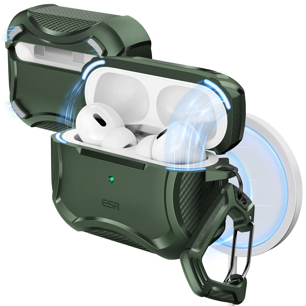 AirPods Pro 3 Rugged Charging Case Green