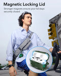 ESR AirPods Pro 3 Rugged Charging Case Green Magnetic Locking Lid