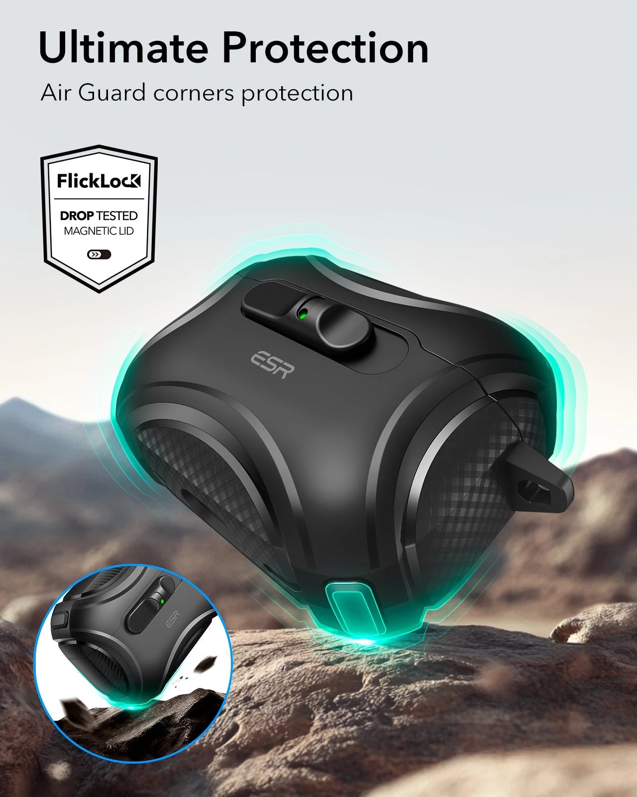 AirPods Pro 3 Dual Style Security Lock Bundle - Black & White ESR ESR