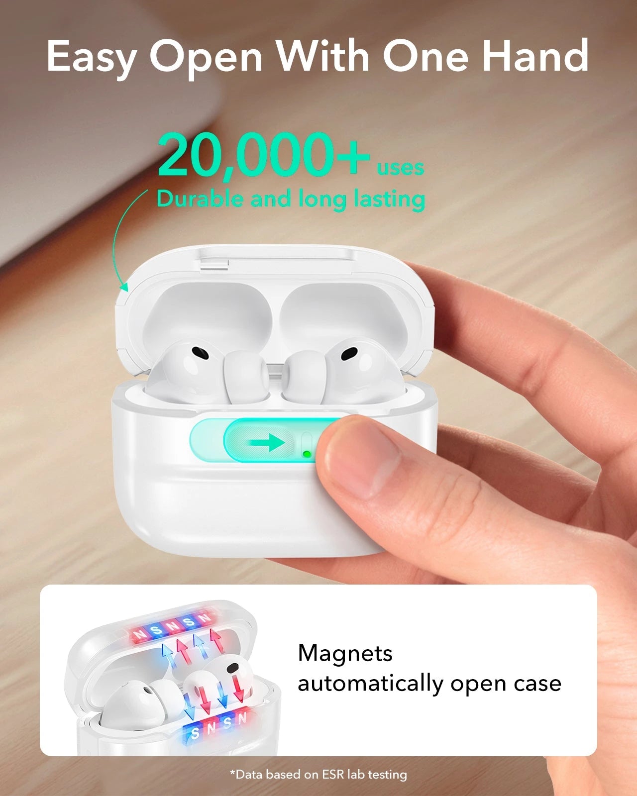 Couples AirPods Pro 3 Lock Case Bundle: Titanium Cyber & White Pulse