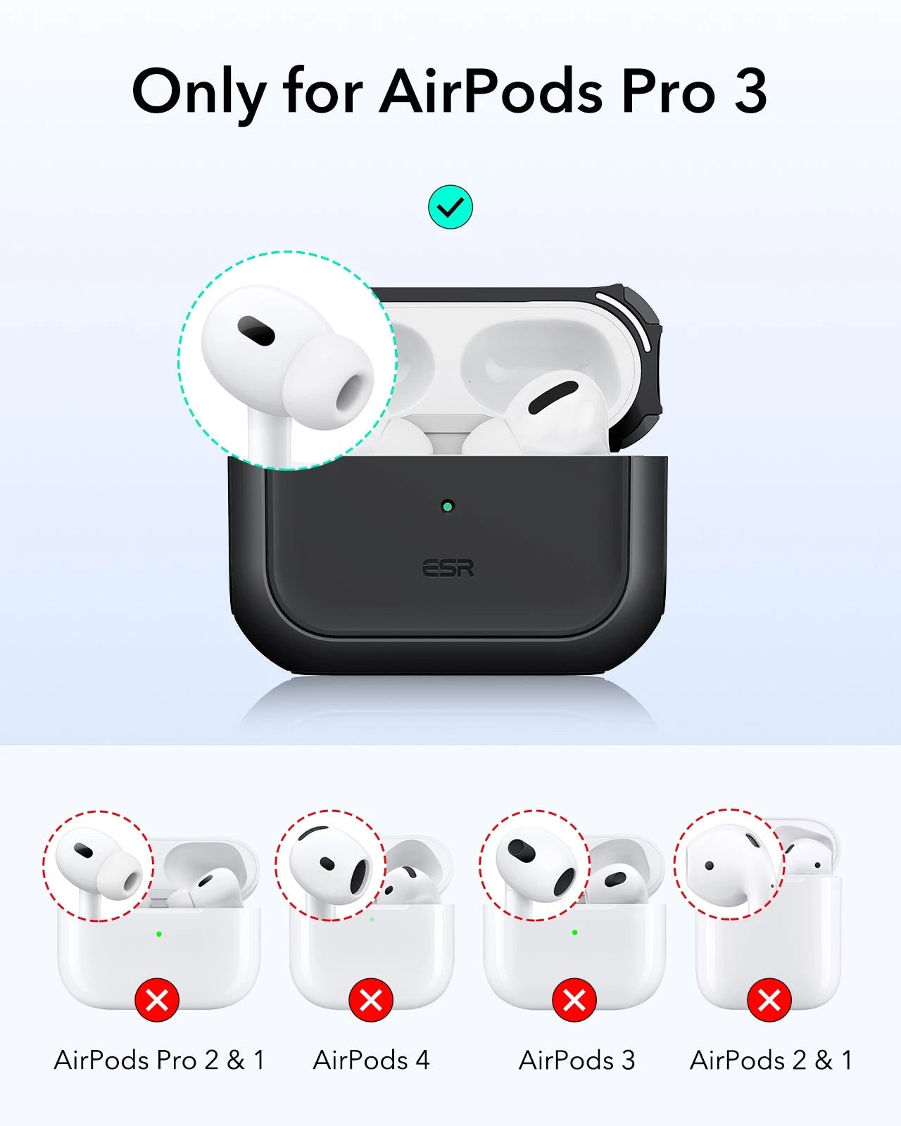 AirPods Pro 3 Oribt Hybird Magnetic Case - Black ESR ESR