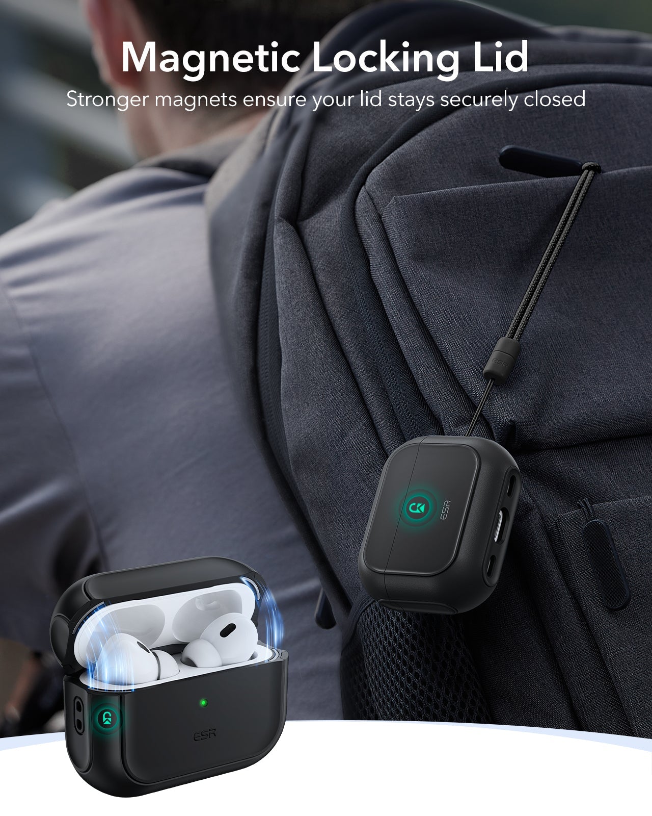 AirPods Pro 3 Oribt Hybird Magnetic Case - Black ESR ESR