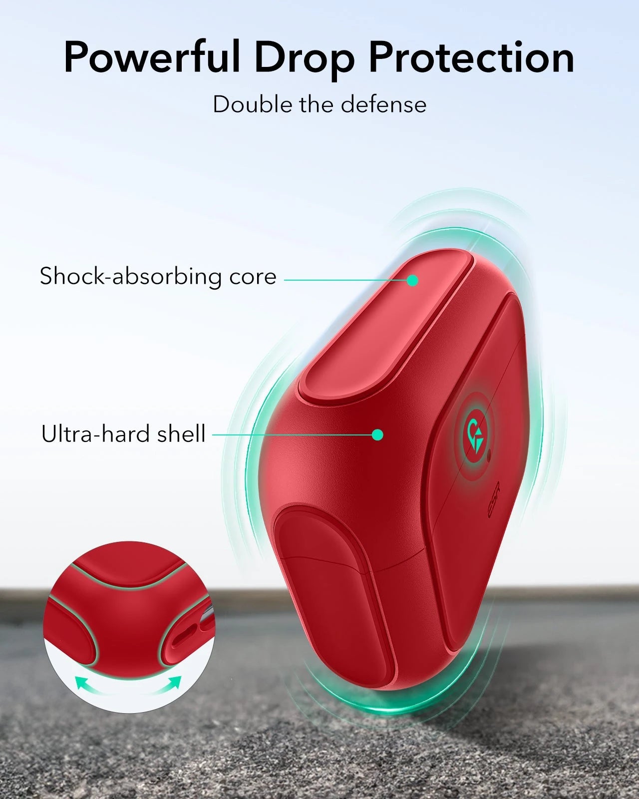 AirPods Pro 3 Oribt Hybird Magnetic Case - Dark Red ESR ESR