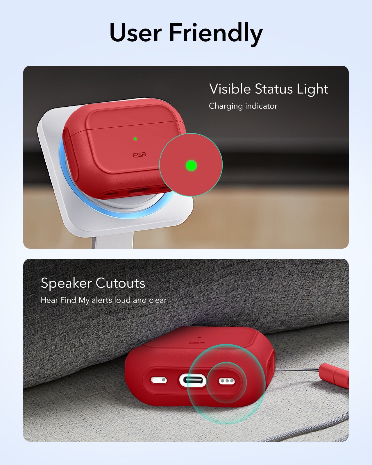 AirPods Pro 3 Oribt Hybird Magnetic Case - Dark Red ESR ESR