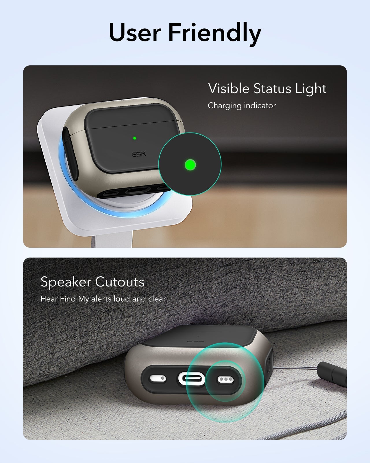 Shockproof Titanium AirPods Pro 3 MagSafe Charging Case|ESR Orbit