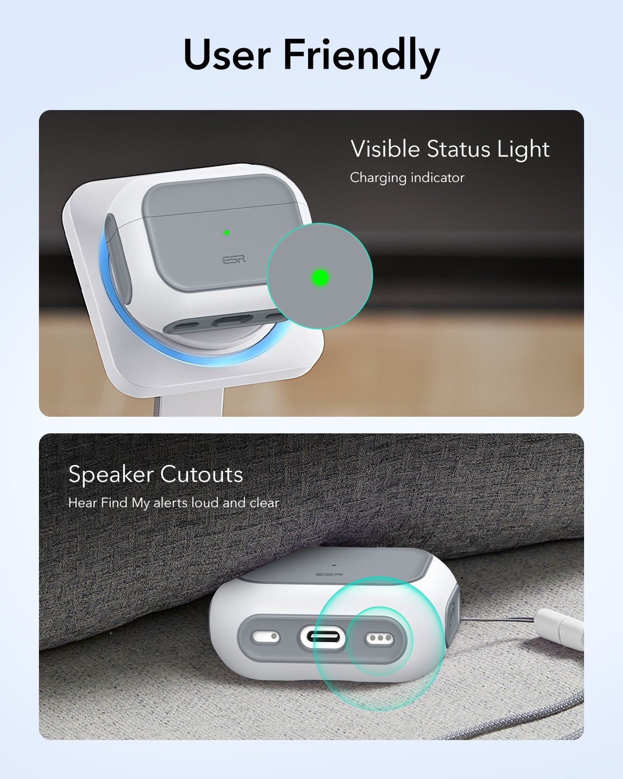 AirPods Pro 3 Oribt Hybird Magnetic Case - White ESR ESR