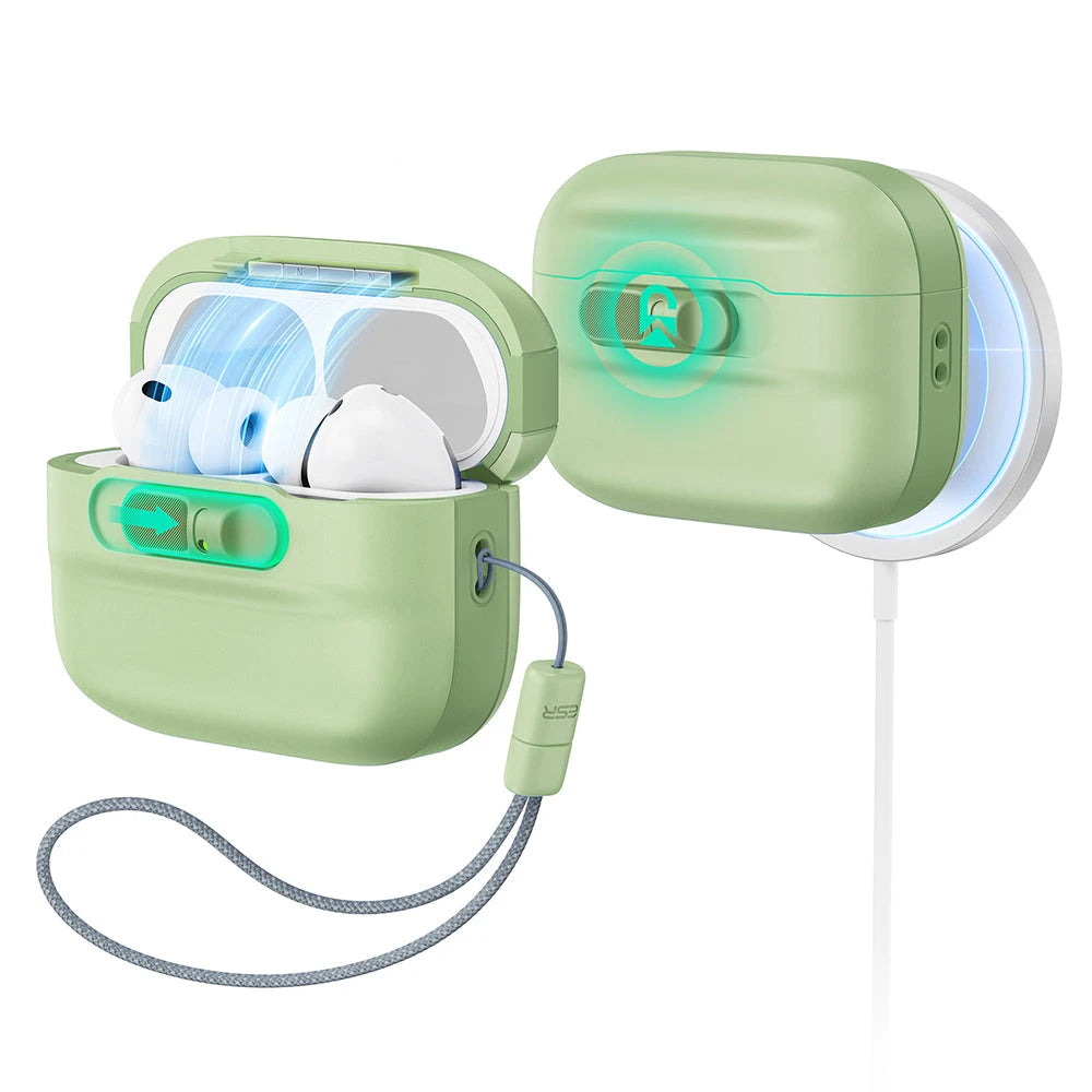 Light Green AirPods Pro 3 MagSafe Case Cover with Lanyard | ESR Pulse