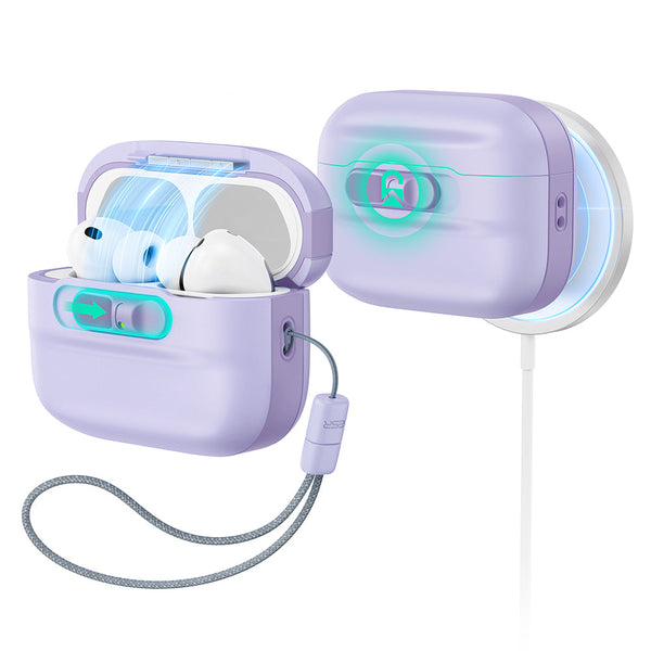 Purple AirPods Pro 3 Wireless Charging PC Case Cover | ESR Pulse