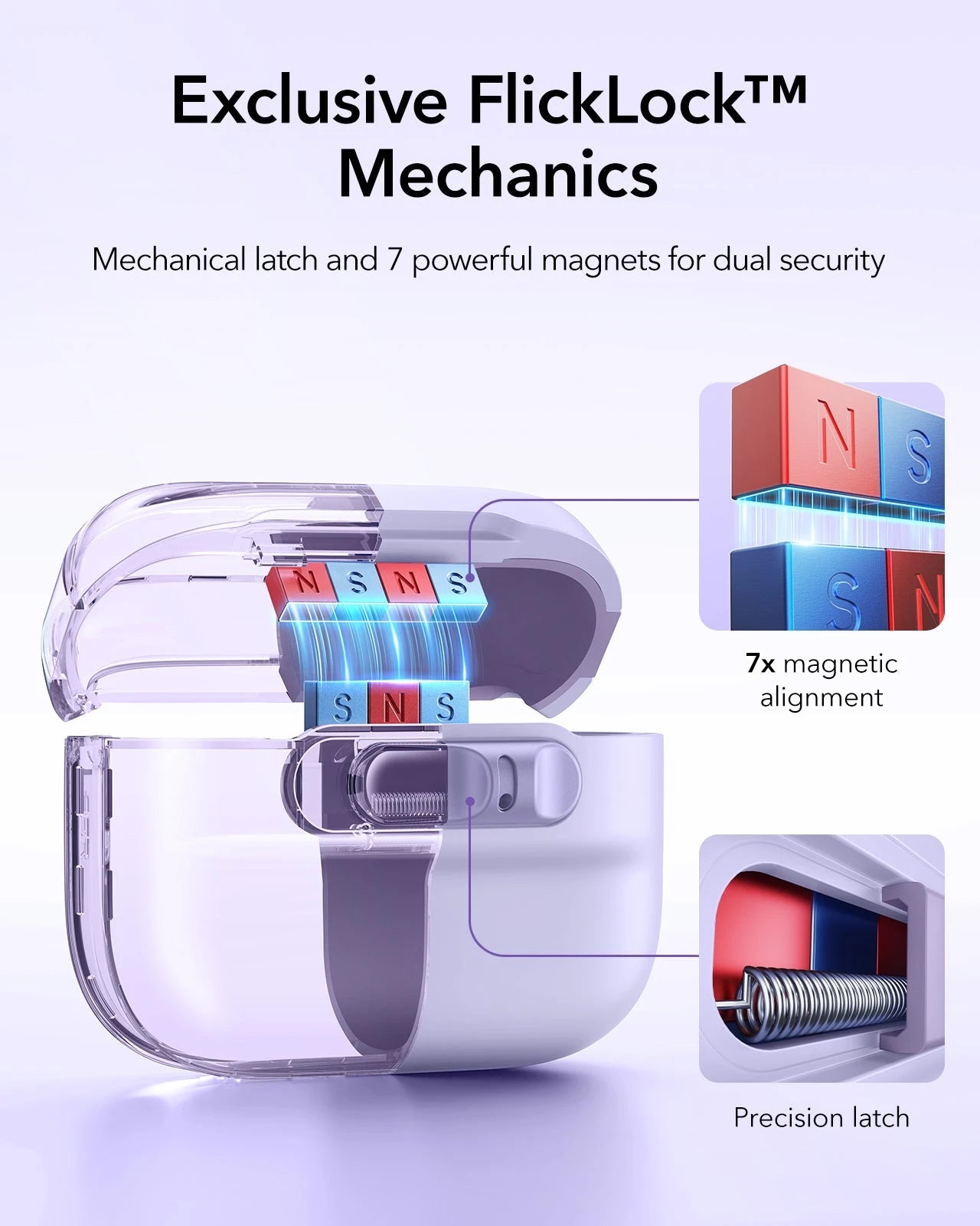 AirPods Pro 3 Pulse FlickLock Magnetic Case - Purple ESR ESR
