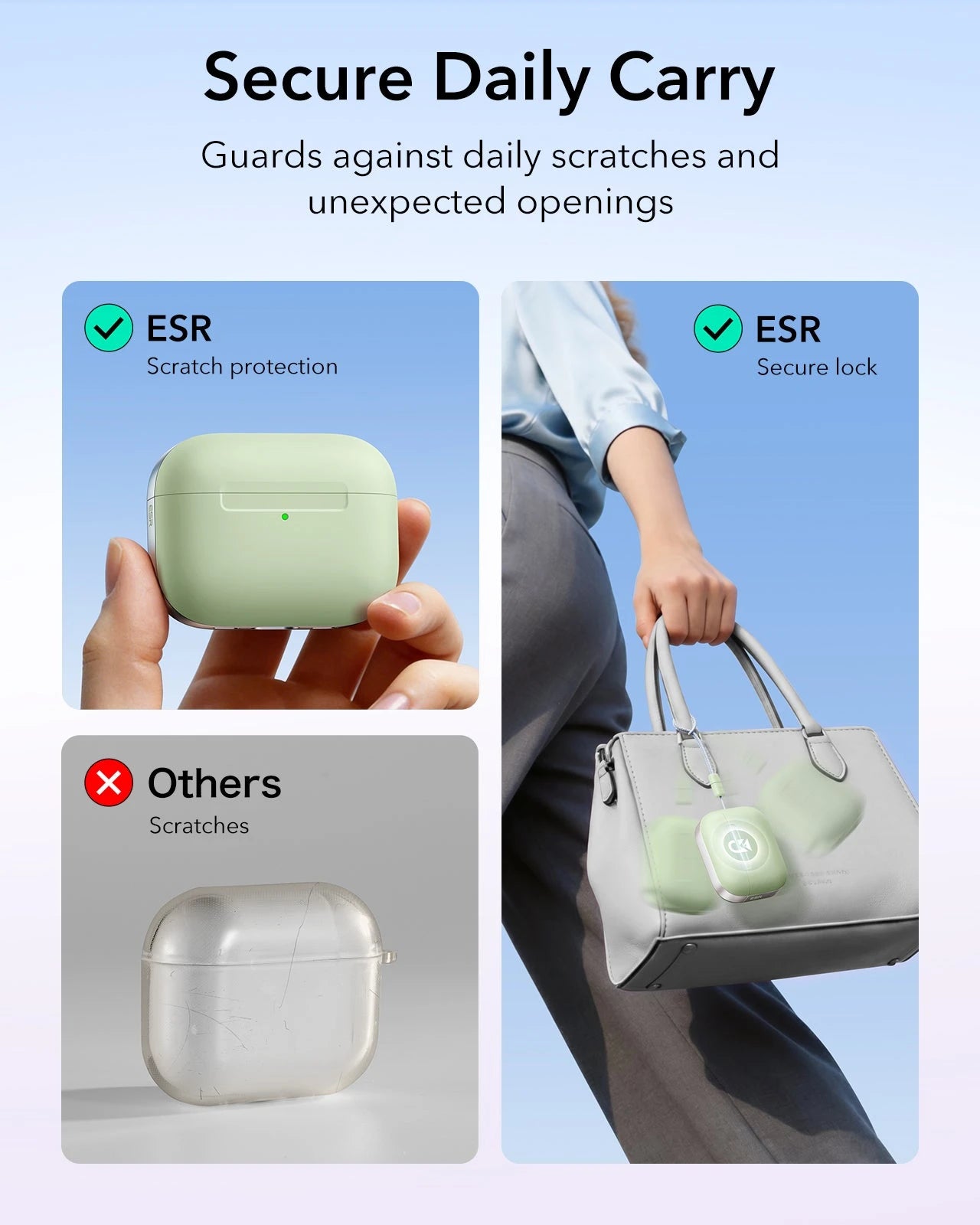 AirPods Pro 3 Pulse Lite Magnetic Case - Light Green ESR ESR