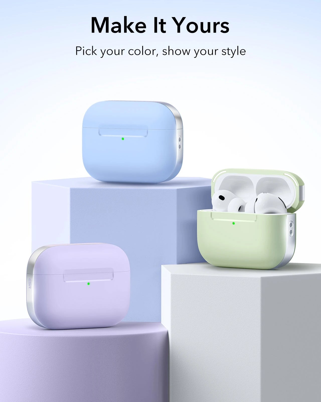 Light Green AirPods Pro 3 Pulse Lite Case Cover with Lanyard | ESR