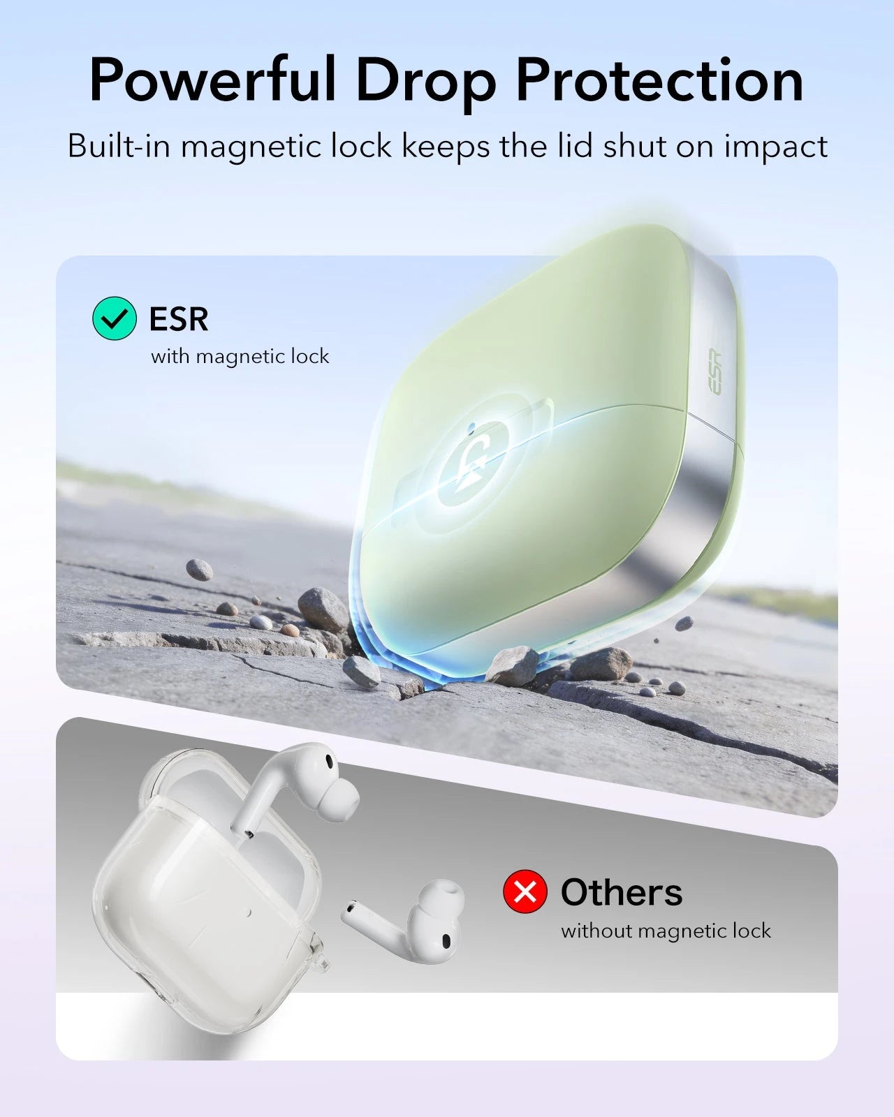 AirPods Pro 3 Pulse Lite Magnetic Case - Light Green ESR ESR
