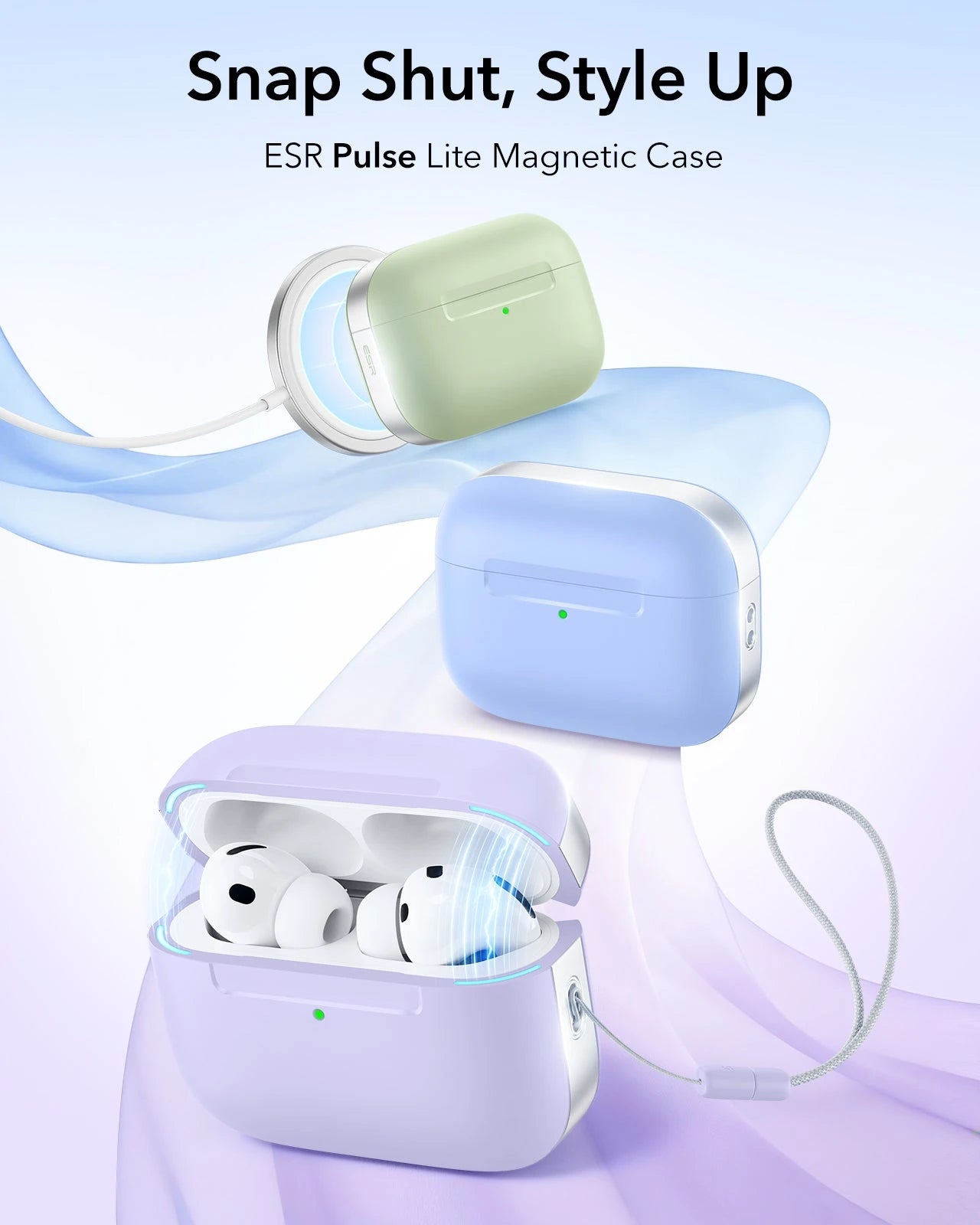 AirPods Pro 3 Pulse Lite Magnetic Case - Light Purple ESR ESR