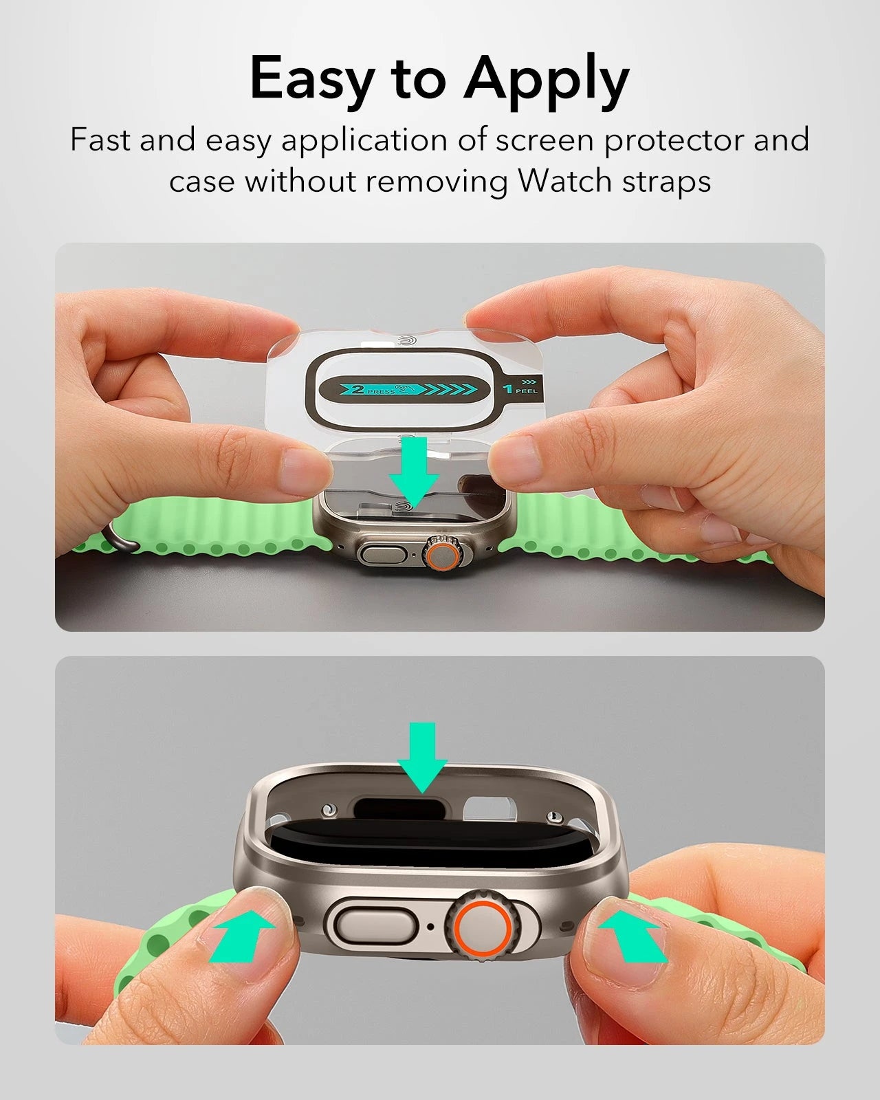 Apple Watch Ultra 3 Armorite Protection Set - Titanium ESR ESR
