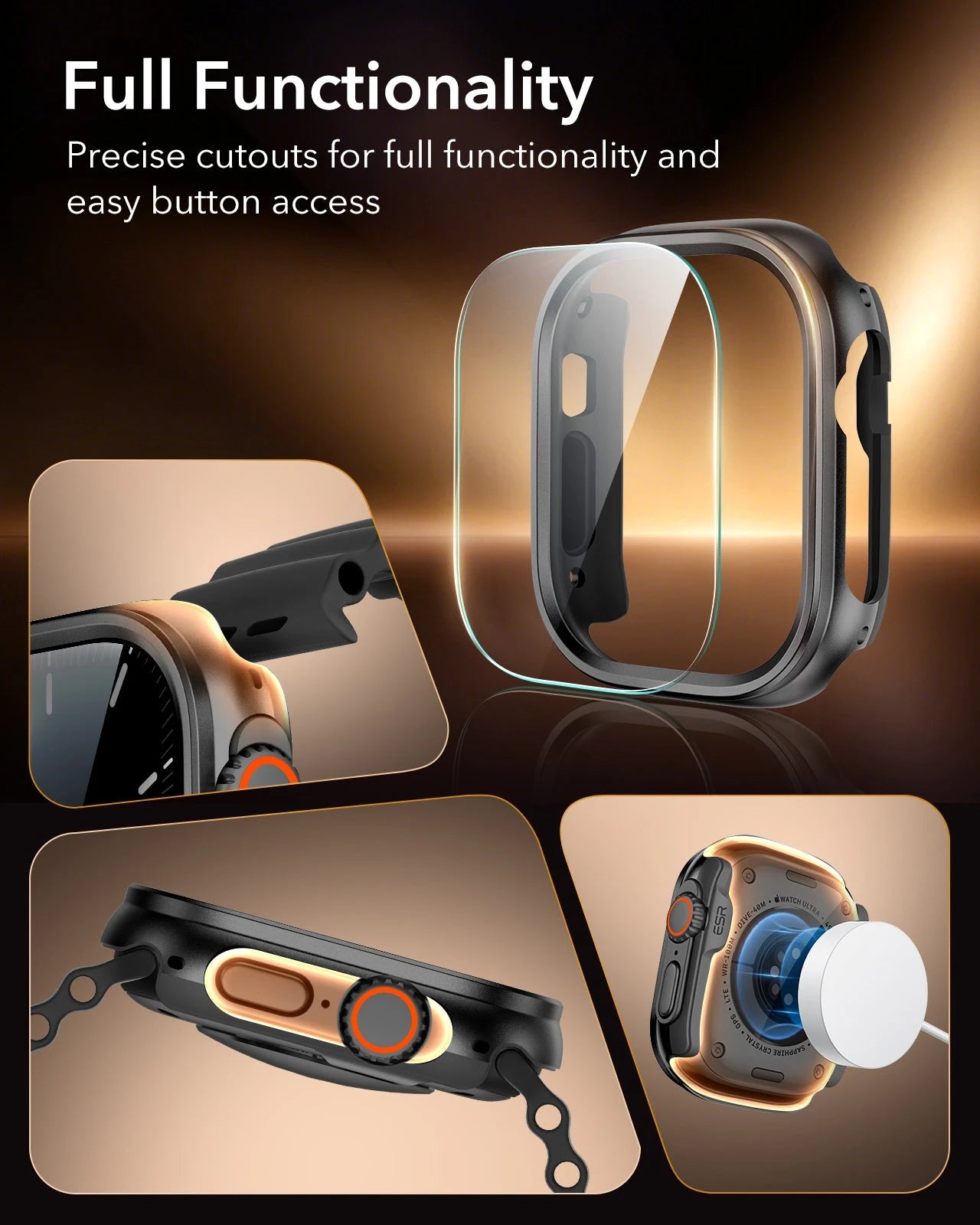 Apple Watch Ultra 3 Armorite® Pro Protection Set - Black ESR ESR
