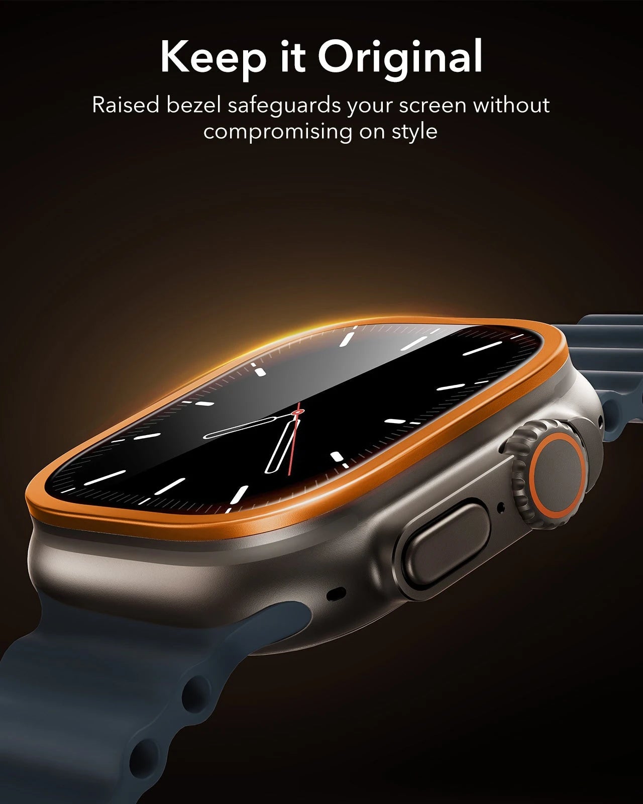 Apple Watch Ultra 3 Armorite® Pro Screen Protector (Bezel) - Orange ESR ESR