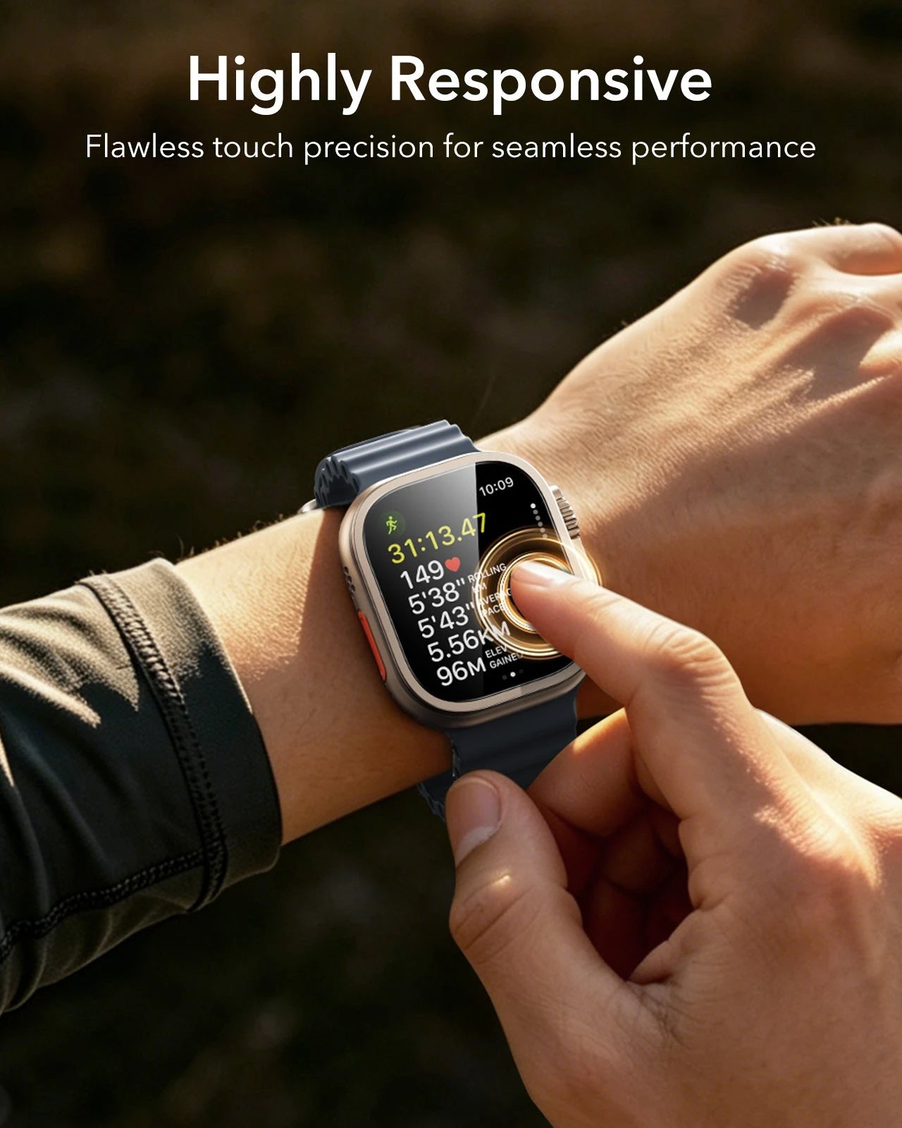 Apple Watch Ultra 3 Armorite® Pro Screen Protector (Bezel) - Titanium ESR ESR