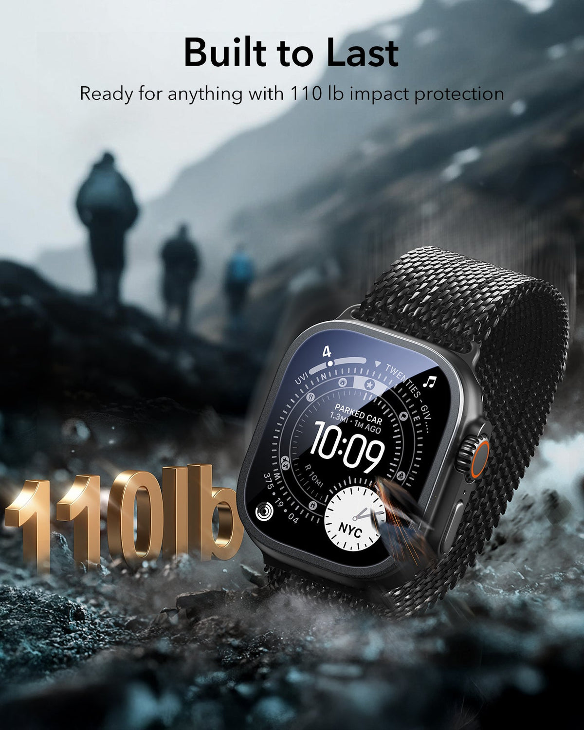 Apple Watch Ultra 4 Armorite Screen Protector (Bezel) - Black ESR ESR