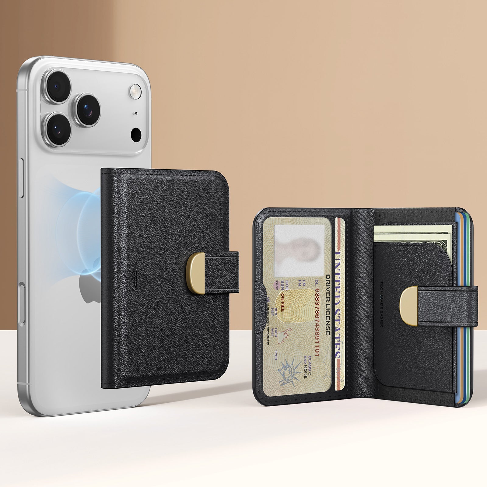 Aura Clutch Magnetic Wallet - Black ESR ESR