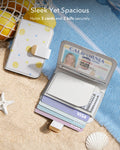 Aura-Clutch-Magnetic-Wallet-Coastal-Summer-ESR-Sleek Yet Spacious