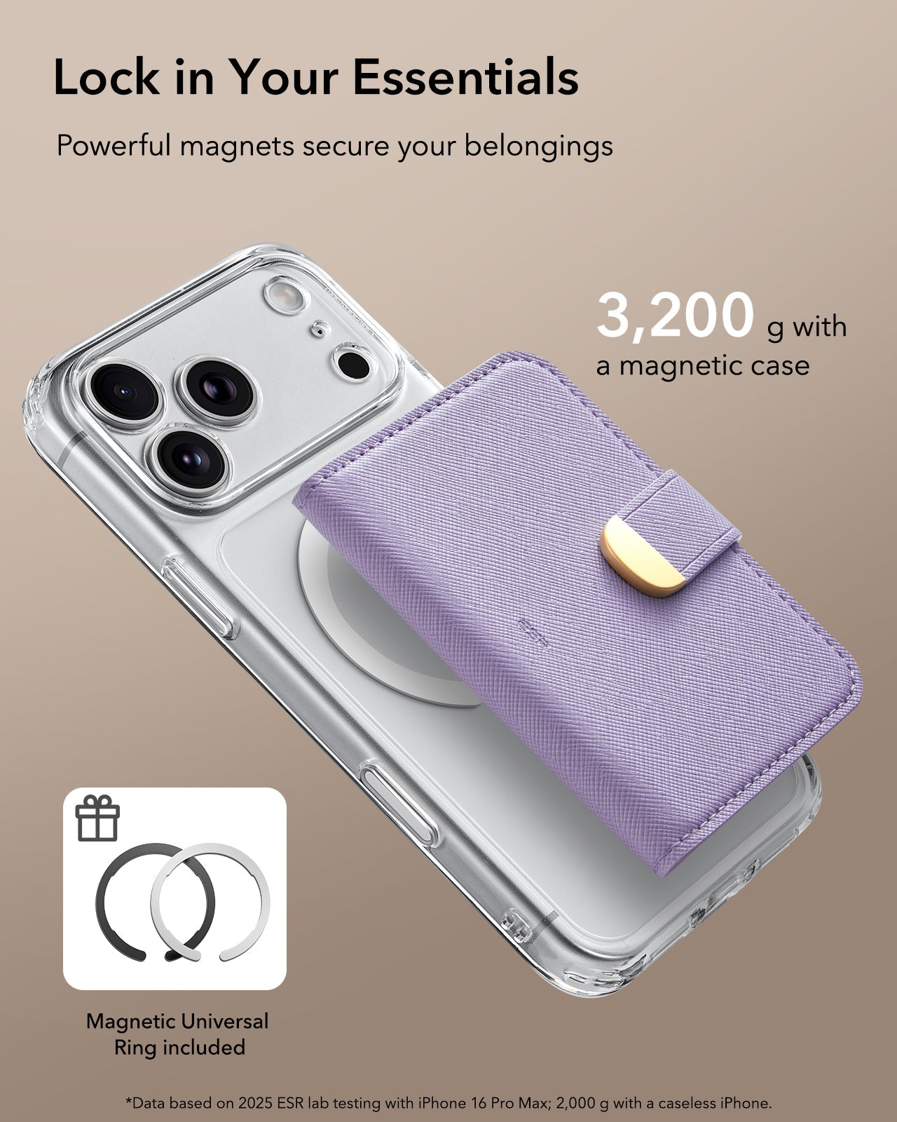 Aura Clutch Magnetic Wallet - Lavender ESR ESR