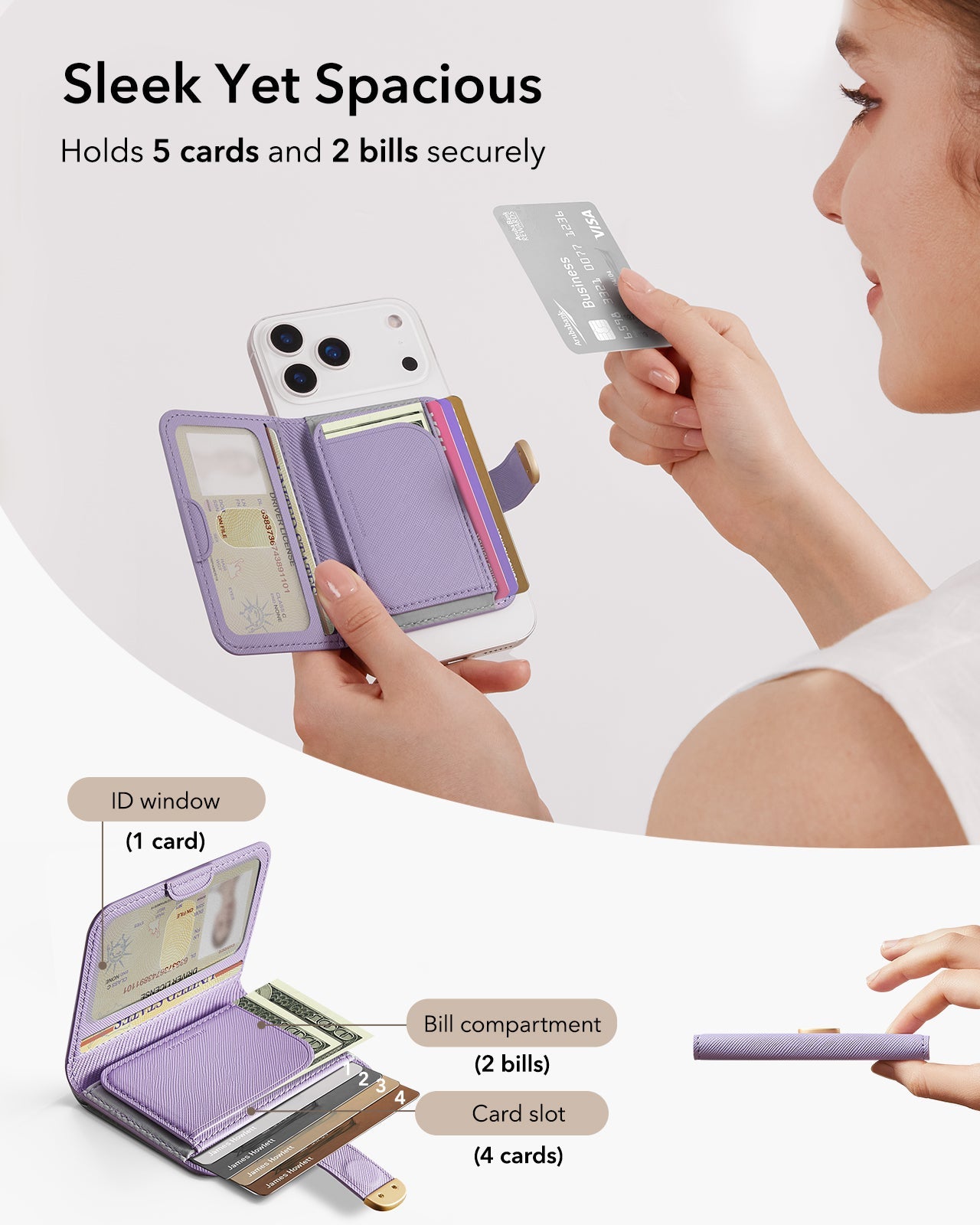 Aura Clutch Magnetic Wallet - Lavender ESR ESR