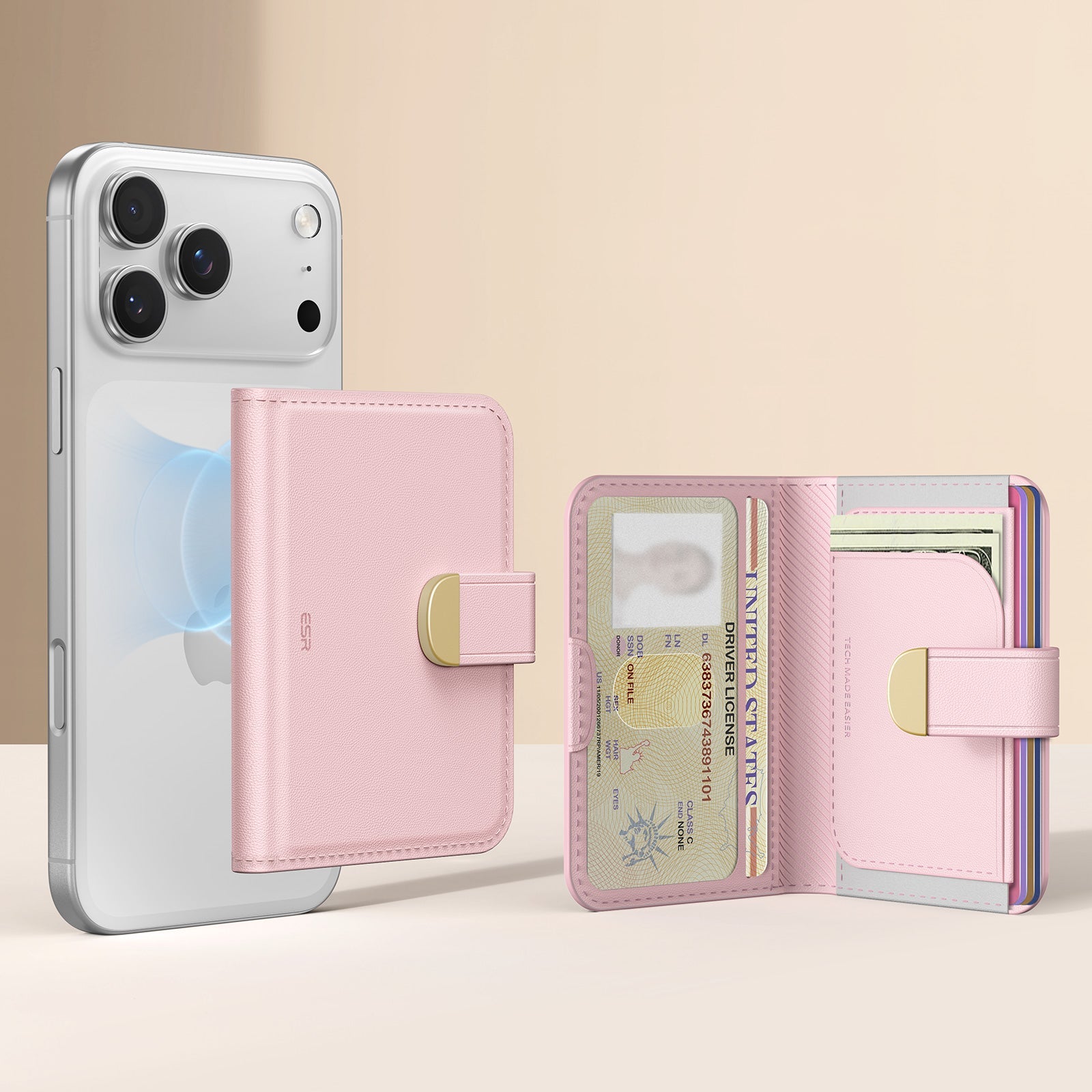 Aura Clutch Magnetic Wallet - Pink ESR ESR