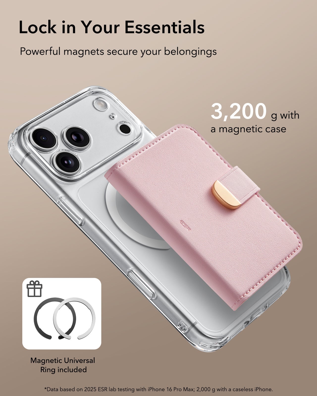 Aura Clutch Magnetic Wallet - Pink ESR ESR