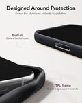 ESR Black Leather iPhone 17 Pro Magsafe Case with Stand Designed Around Protection